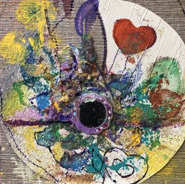 Original Abstract Love Collage by Martha Kumari Meagher
