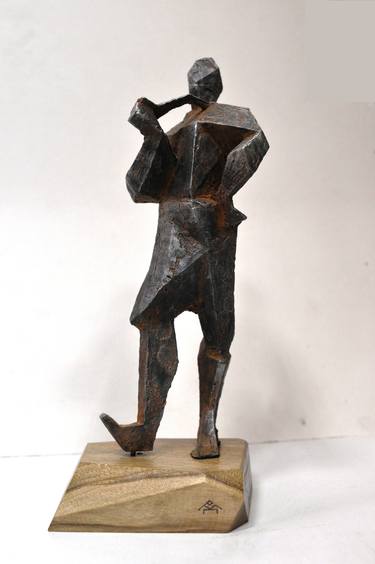 Original Abstract Men Sculpture by Pavlo Myziuk