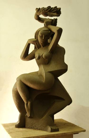 Original Abstract Love Sculpture by Pavlo Myziuk