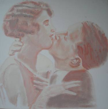 Print of Figurative Love Paintings by Raymond Malempre