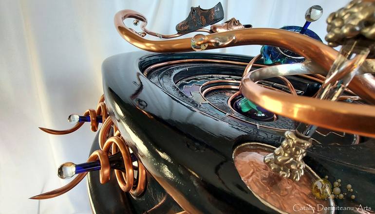 Original Conceptual Science/Technology Sculpture by Catalin Domniteanu