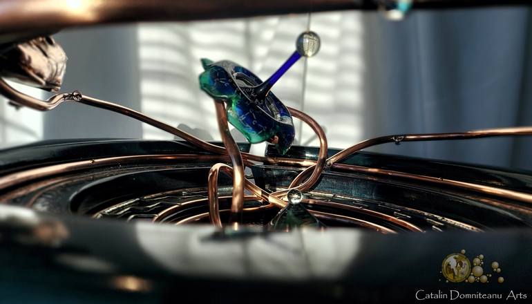 Original Conceptual Science/Technology Sculpture by Catalin Domniteanu