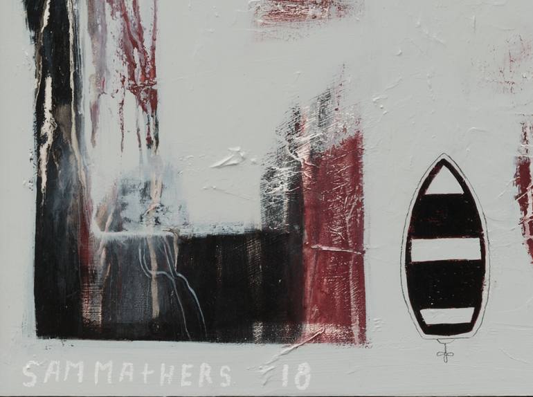 Original Abstract Expressionism Abstract Painting by Sam Mathers