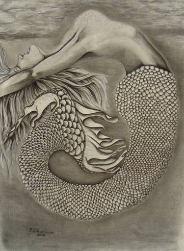 Print of Fantasy Drawings by Rebecca Wiltfong Frisbee