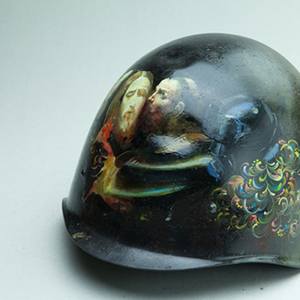 Collection The History of the Revolution of Dignity, Kyiv, 2014. Painted helmets.