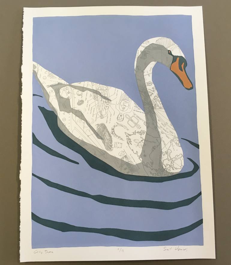 city swan Limited Edition of 12 Printmaking by scot herries Saatchi Art