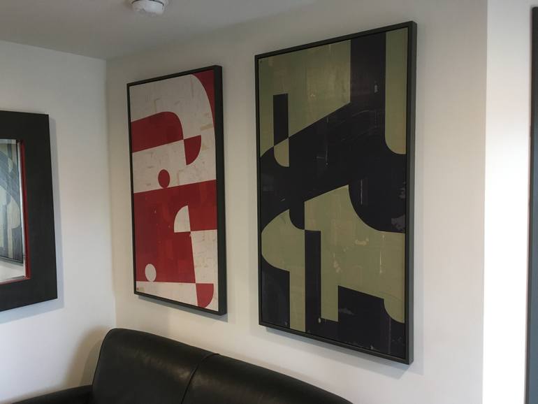 Original Modernism Abstract Collage by Scot Herries