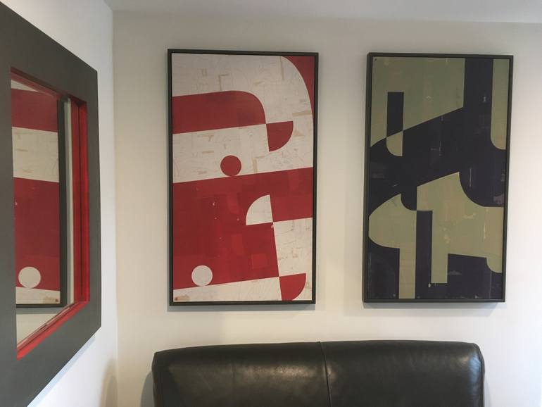 Original Modernism Abstract Collage by Scot Herries