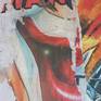 This artwork is made of torn pieces of posters reclaimed in the streets of Paris or other places in France