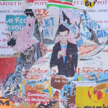 Original Pop Culture/Celebrity Collage by Fwed From France