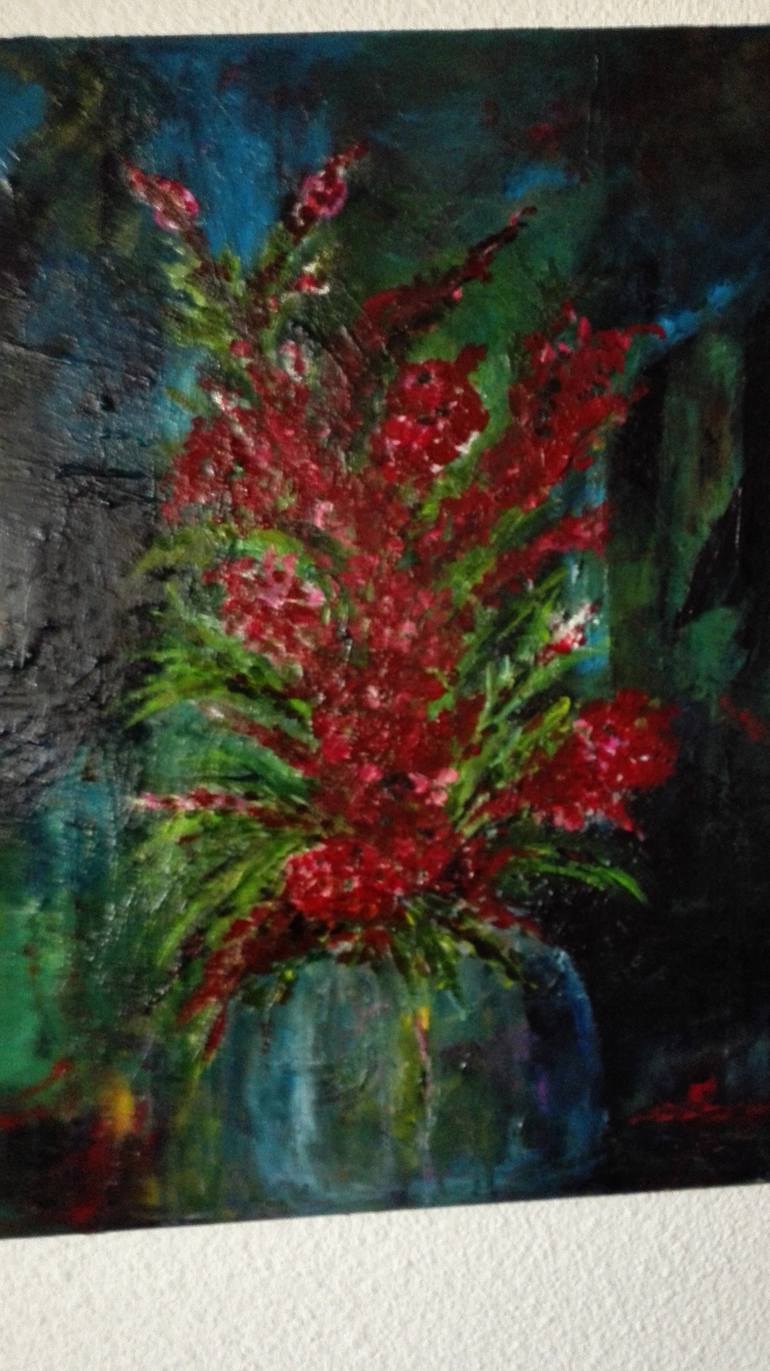 Original Floral Painting by Mimi Logan