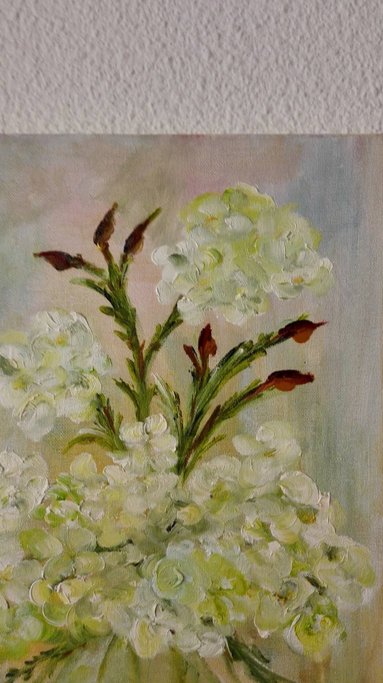 Original Abstract Floral Painting by Mimi Logan