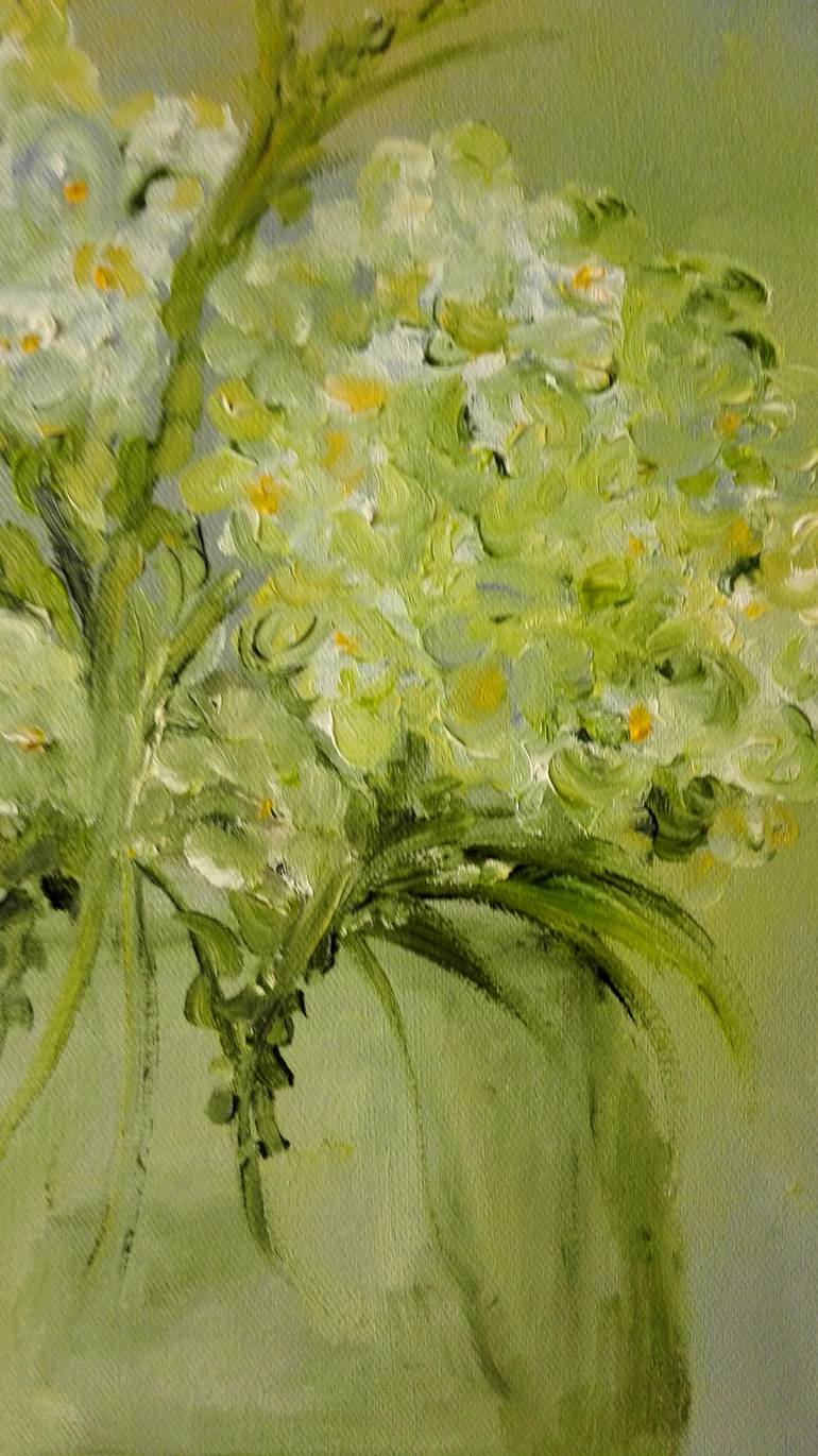 Original Abstract Floral Painting by Mimi Logan