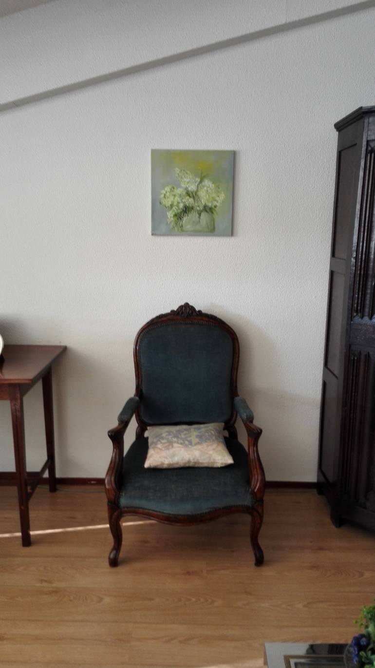 Original Abstract Floral Painting by Mimi Logan