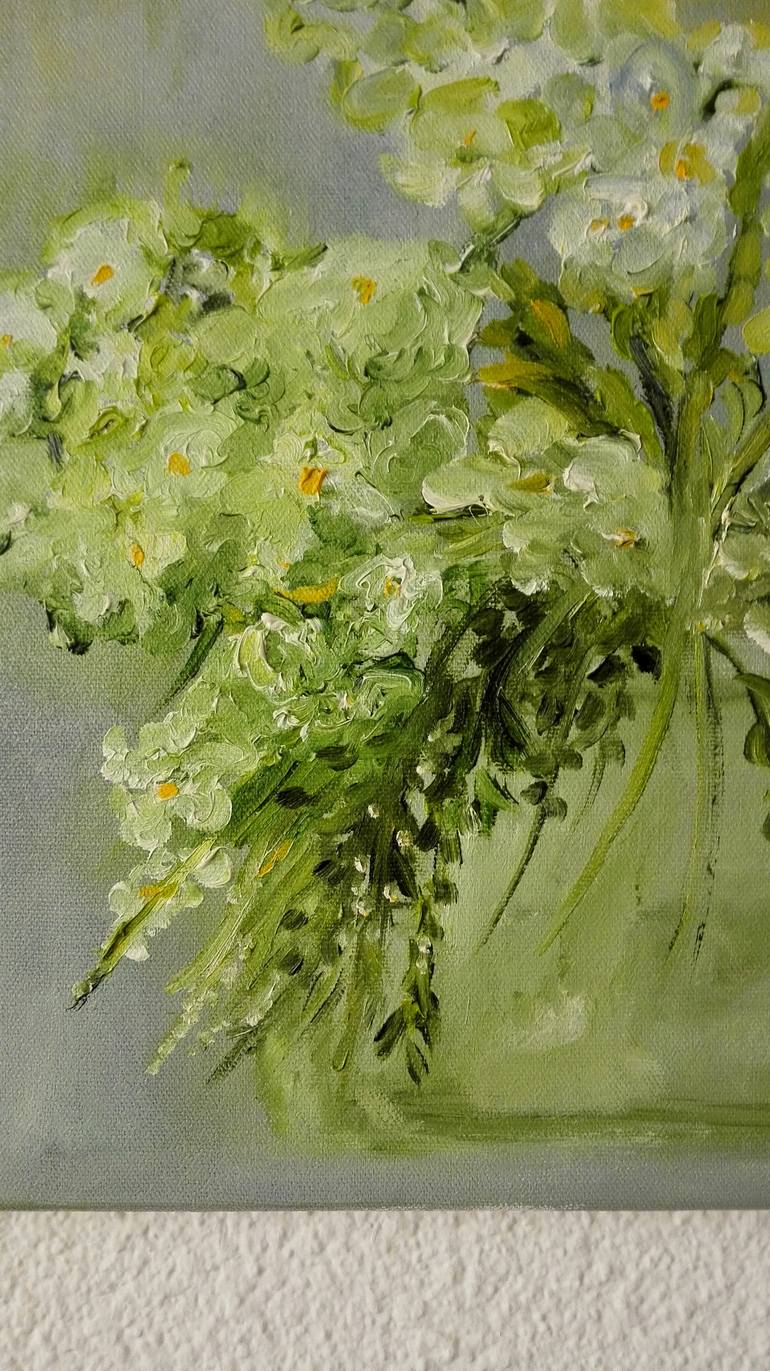 Original Abstract Floral Painting by Mimi Logan