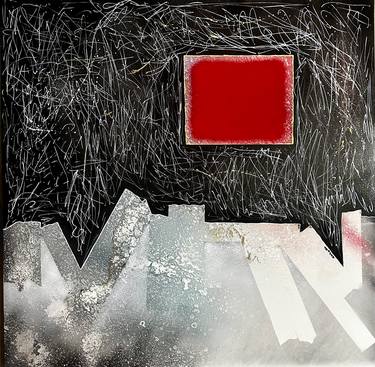Original Abstract Expressionism Abstract Painting by Nora Nikolova Ficcadenti