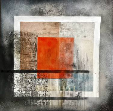 Original Abstract Expressionism Abstract Painting by Nora Nikolova Ficcadenti
