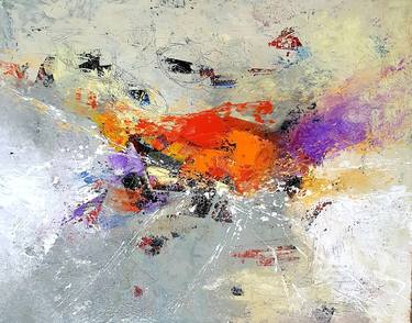 Original Abstract Expressionism Abstract Paintings by Nora Nikolova Ficcadenti