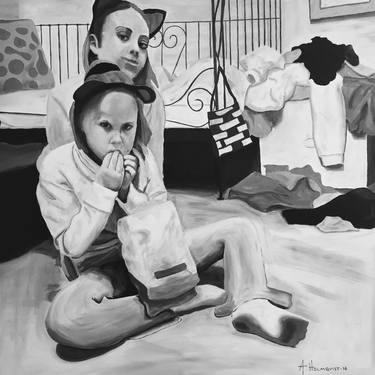 Print of Figurative Children Paintings by Anders Borgenhag Holmqvist