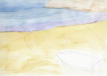 Print of Impressionism Beach Paintings by Stephanie Clarkson