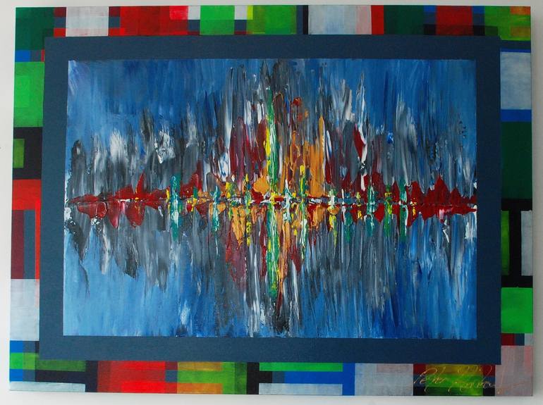 Original Abstract Expressionism Abstract Painting by Peter Andrew