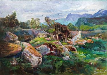 Print of Impressionism Landscape Paintings by Vladimir Shandyba