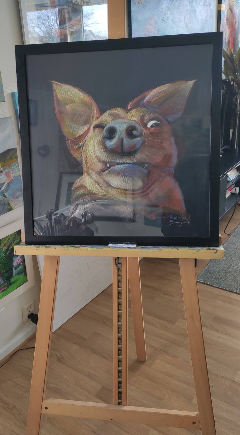 Original Illustration Animal Painting by Vladimir Shandyba