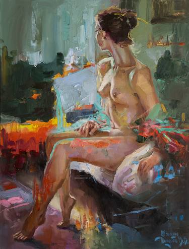 Print of Modern Nude Paintings by Vladimir Shandyba