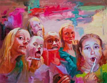 Print of Figurative Kids Paintings by Vladimir Shandyba