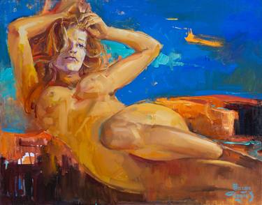 Print of Figurative Nude Paintings by Vladimir Shandyba
