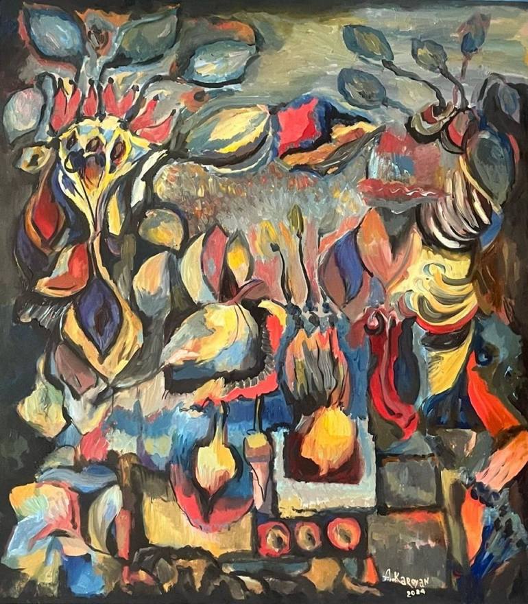 Enchanted Love Painting by Albert Karoyan | Saatchi Art