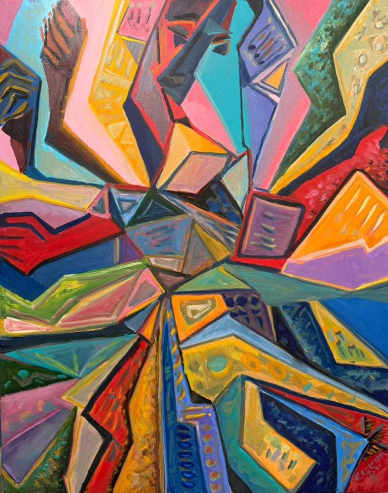 Wedding in the Mountains Painting by Albert Karoyan | Saatchi Art