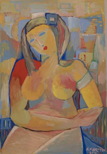 Original Expressionism Abstract Paintings by Albert Karoyan