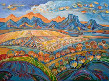 Original Cubism Nature Paintings by Albert Karoyan