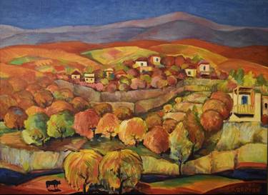 Original Impressionism Landscape Paintings by Albert Karoyan