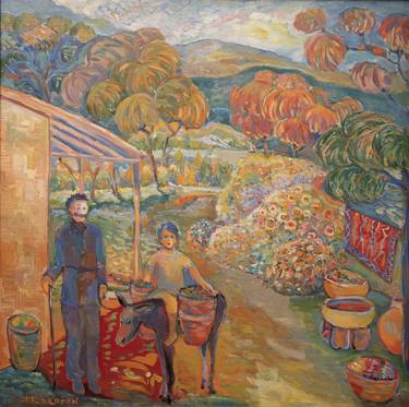 Original Fine Art Rural life Paintings by Albert Karoyan