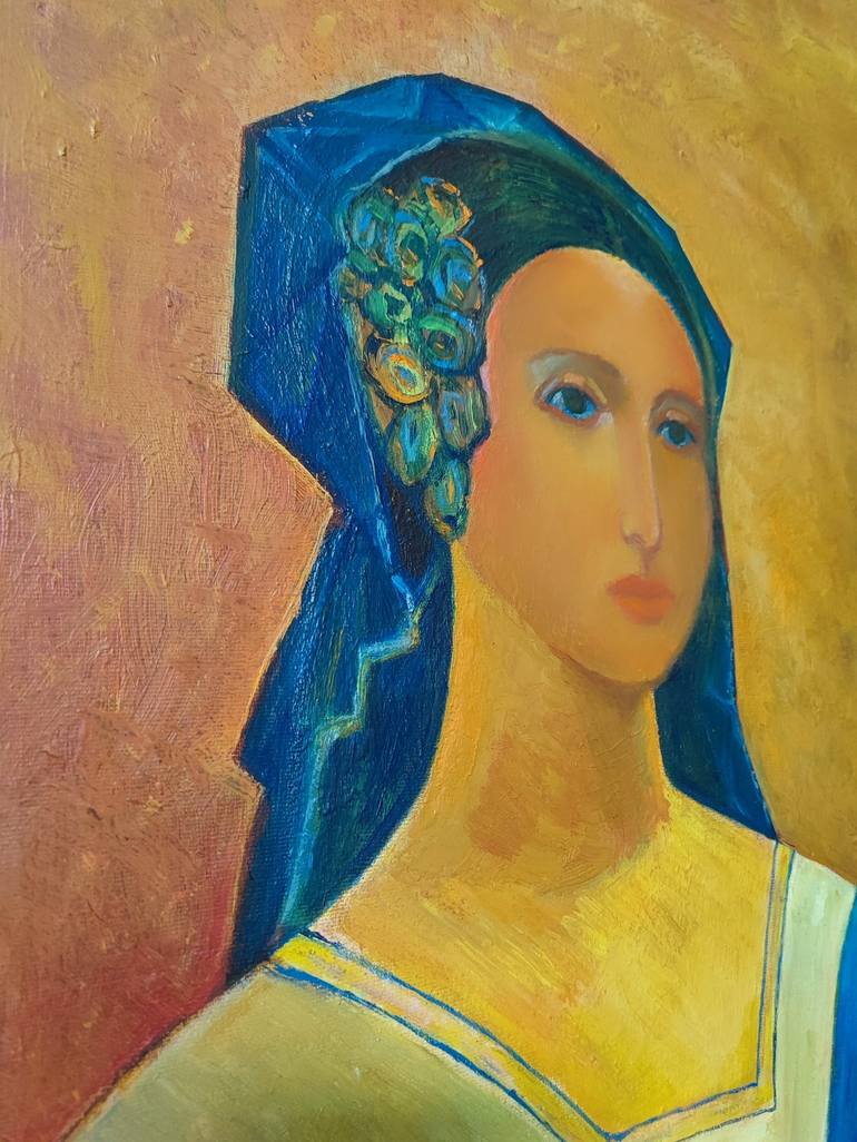 Original Figurative Women Painting by Albert Karoyan