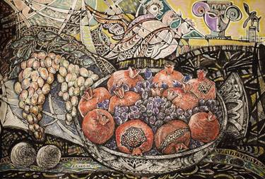 Original Expressionism Food Paintings by Albert Karoyan