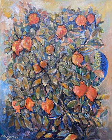 Original Abstract Expressionism Tree Paintings by Albert Karoyan