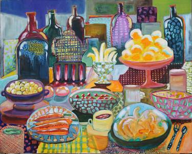Original Figurative Food & Drink Paintings by Lotje van Lieshout