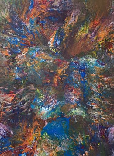 Original Abstract Painting by Tahmoores Alizadeh