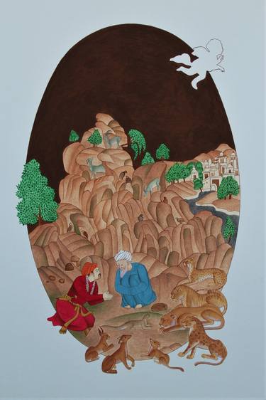 Original Classicism Landscape Paintings by Ali Baba