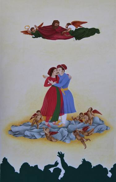Jahangir Embracing Nur Jahan thumb