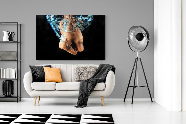 Original Photorealism Water Painting by Peter Vámosi - VamosiArt group