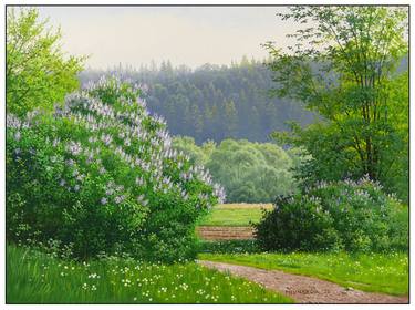 Print of Realism Landscape Paintings by Peter Vámosi - VamosiArt group