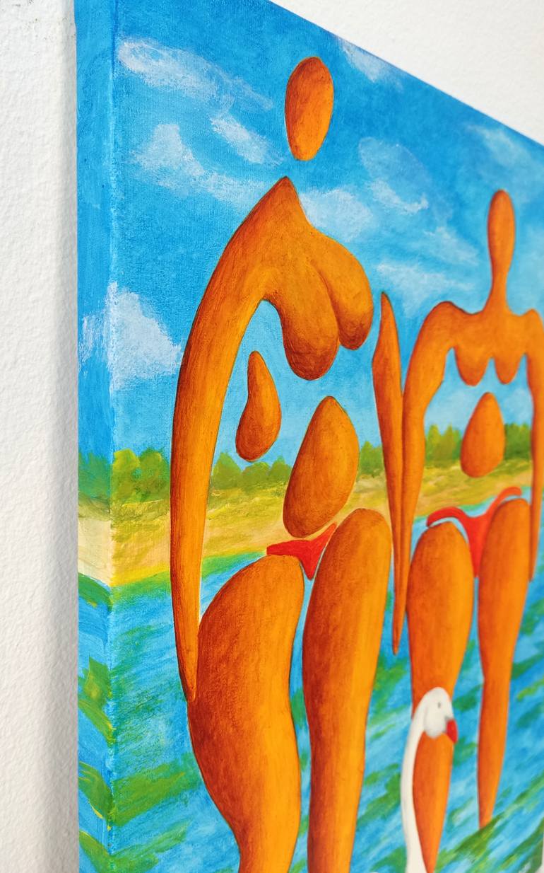 Original Abstract Love Painting by Vamosiart Gallery