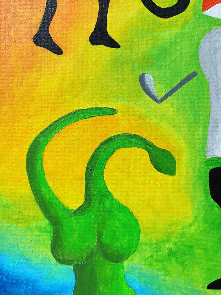 Original Abstract Sports Painting by Vamosiart Gallery