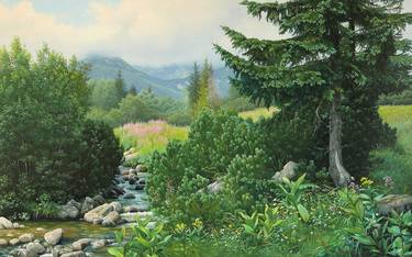 Original Realism Landscape Paintings by Peter Vámosi - VamosiArt group
