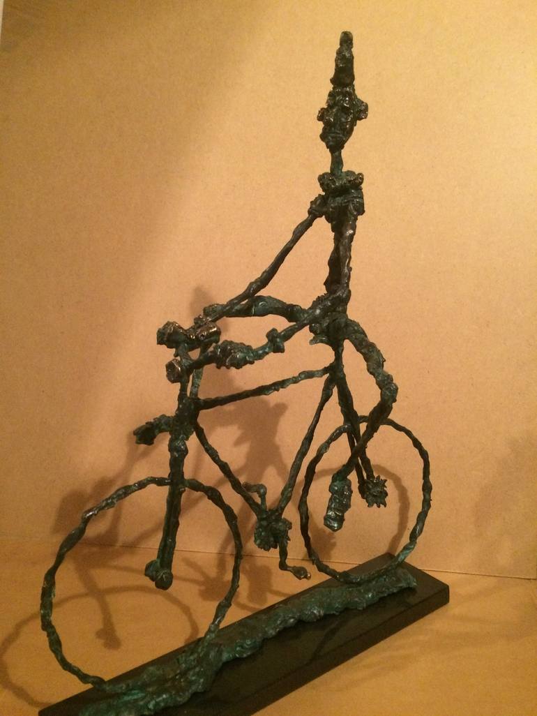 Original Figurative Bike Sculpture by Peter Vámosi - VamosiArt group