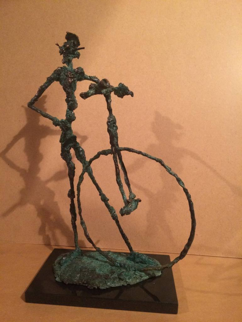 Original Figurative Bike Sculpture by Peter Vámosi - VamosiArt group